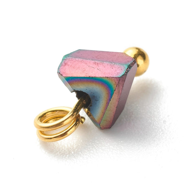 Bulk pack glass charms - 100 pieces