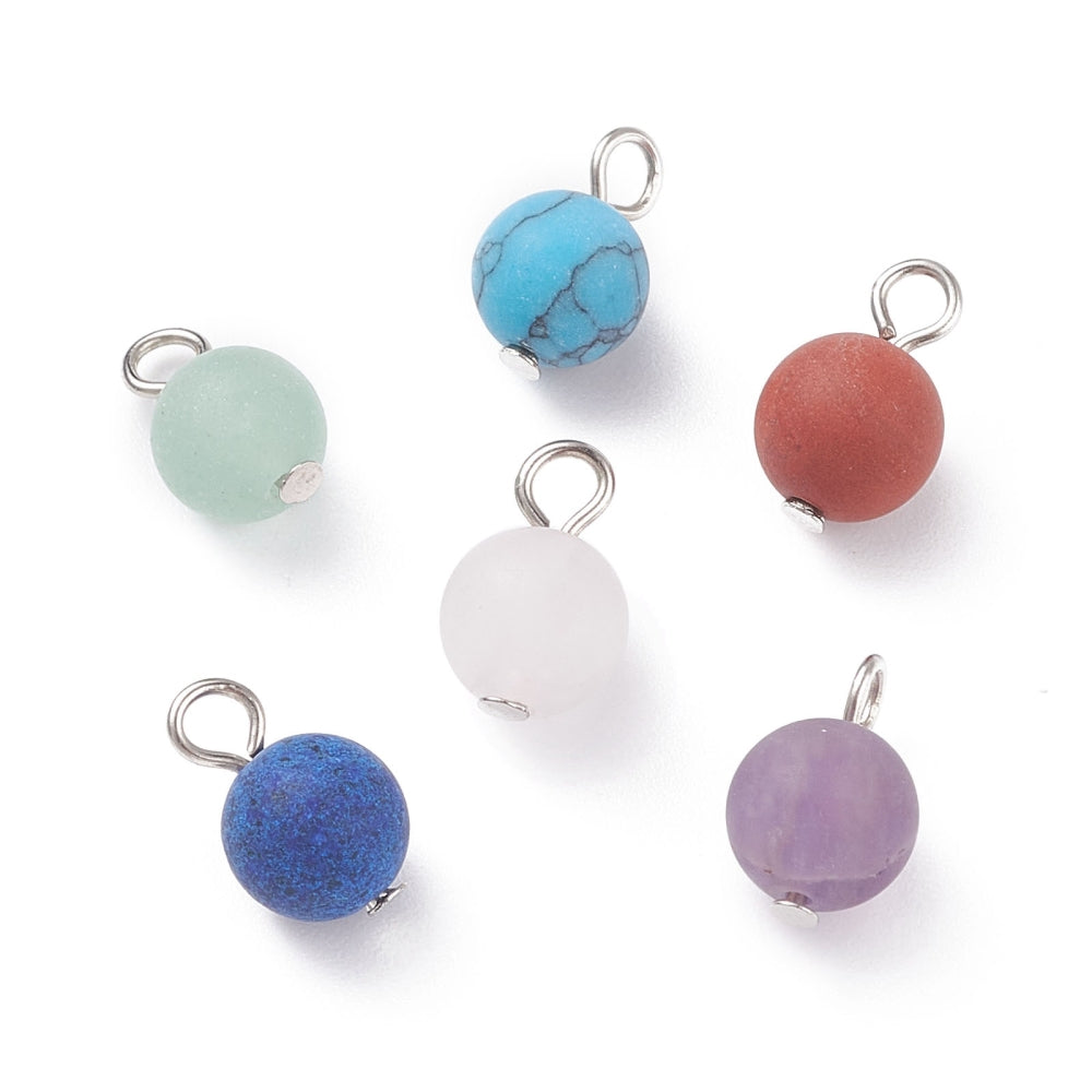 Natural Gemstone charms x pack of 00 pieces