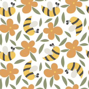 Spring bees pattern water transfer - #407