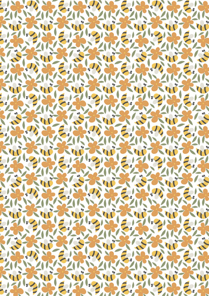 Spring bees pattern water transfer - #407