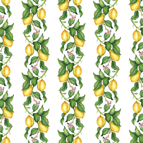 Lemon vines pattern water transfer - #430