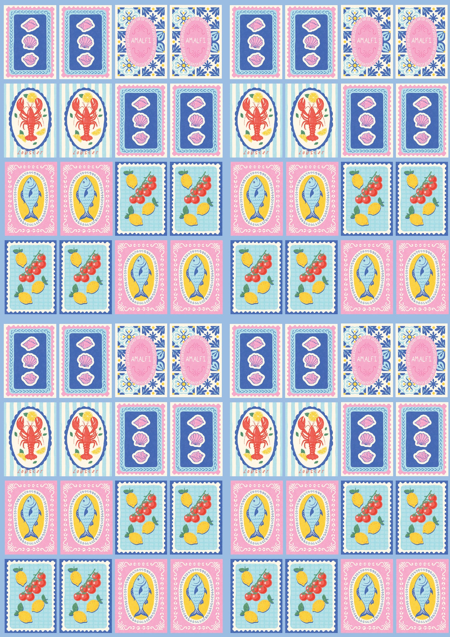 Summer Almafi transfer & cutter set - STYLE 7