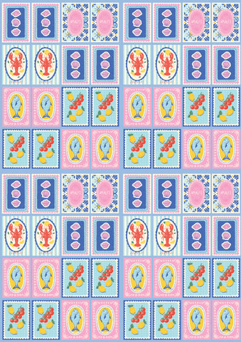 Summer Almafi transfer & cutter set - STYLE 7