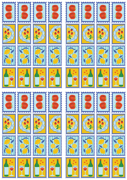 Summer Almafi transfer & cutter set - STYLE 2