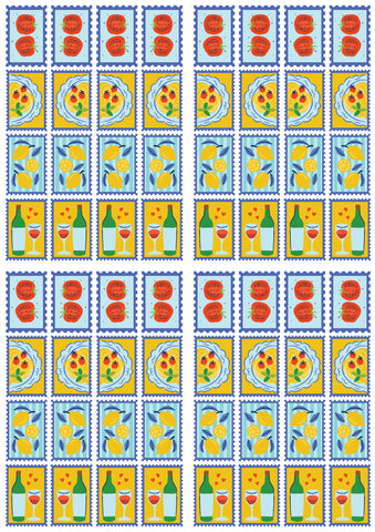 Summer Almafi transfer & cutter set - STYLE 2