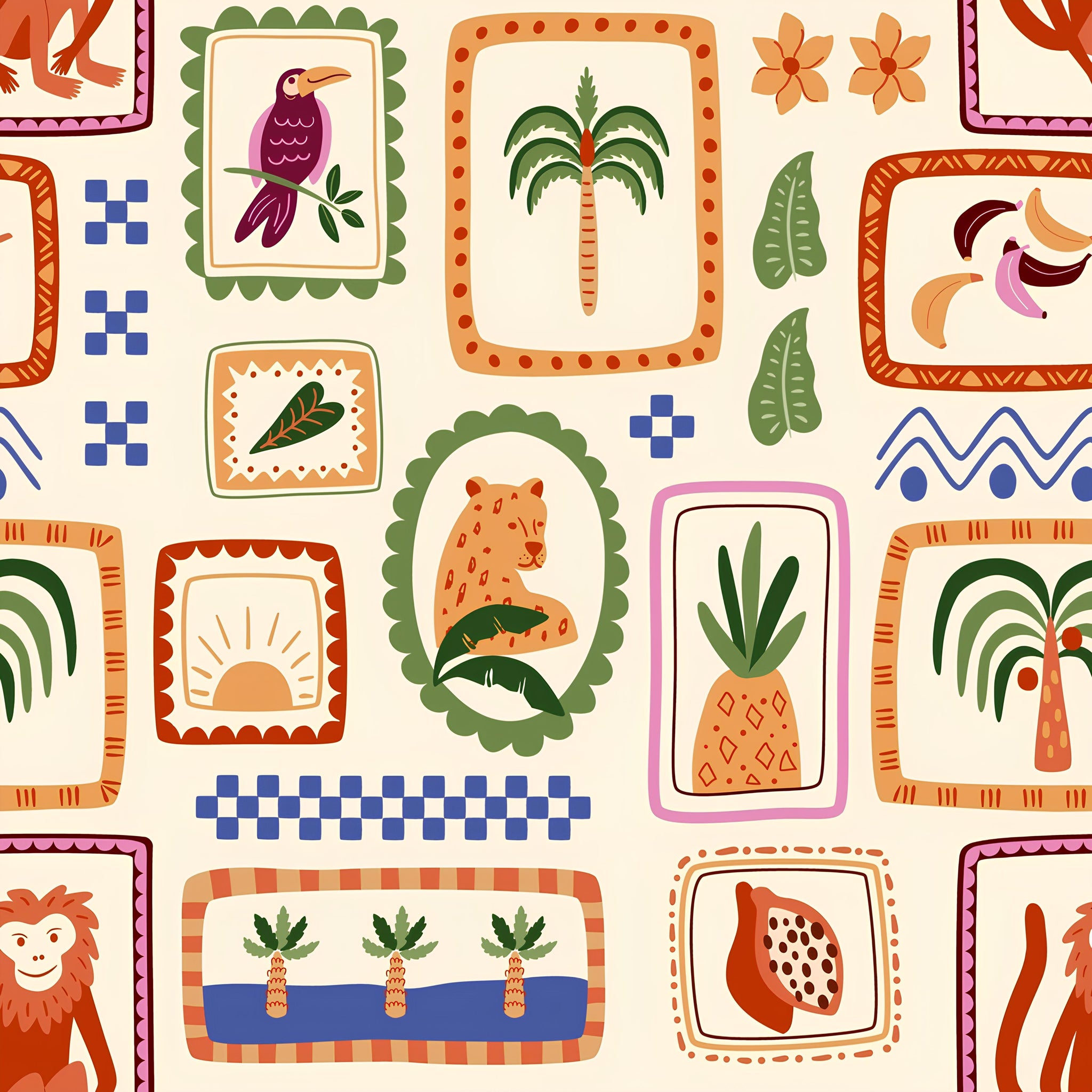 Tropical stamp transfer paper - 509