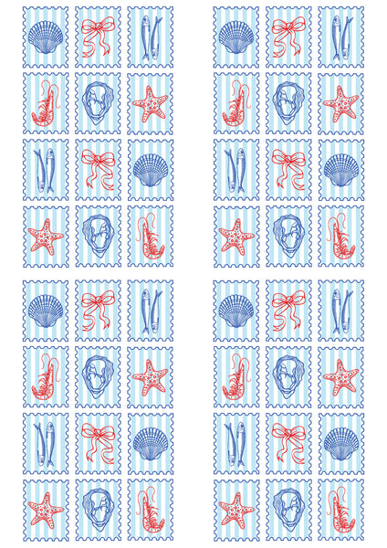 Summer Almafi transfer & cutter set - STYLE 6