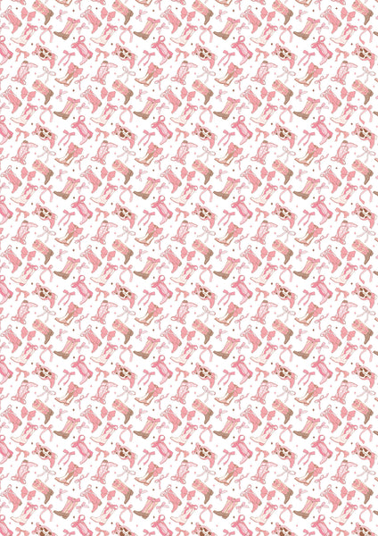 Cowgirl pattern Image transfer paper Style 2