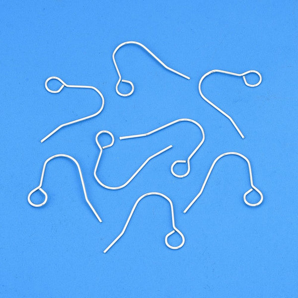 All in one bright silver plated stainless steel hooks