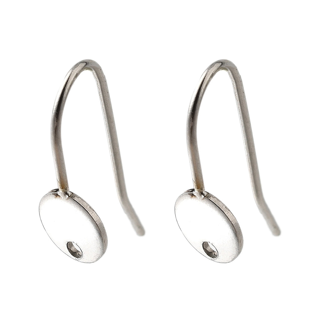 Stainless steel round hooks  x 6 pieces