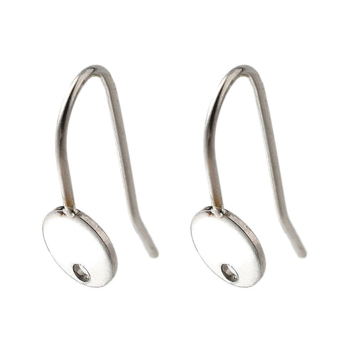 Stainless steel round hooks  x 6 pieces