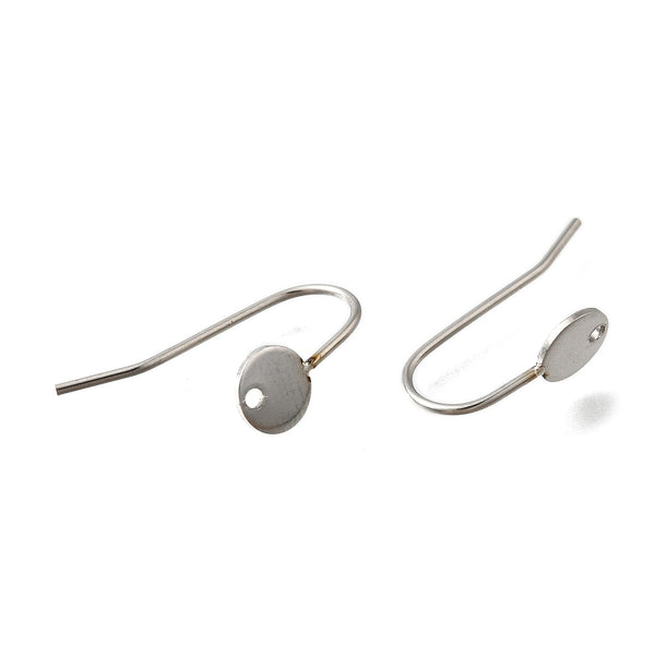 Stainless steel round hooks  x 6 pieces