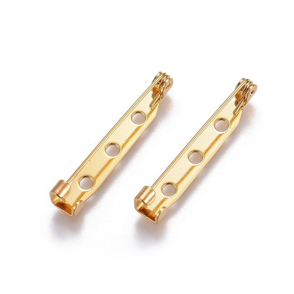 Genuine gold plated stainless steel Brooch 3.2cm x 8 pieces