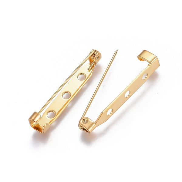 Genuine gold plated stainless steel Brooch 3.2cm x 8 pieces