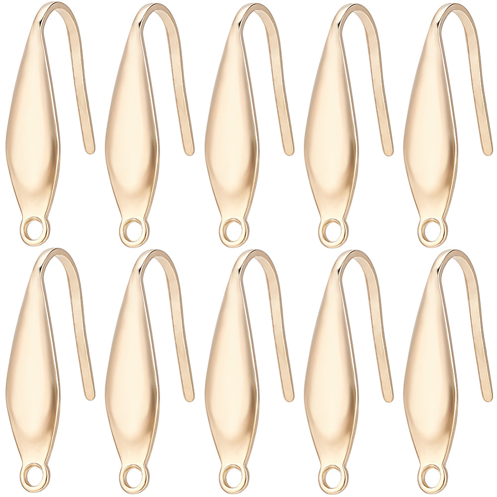BULK Gold plated 316 stainless steel hooks - 80 pieces
