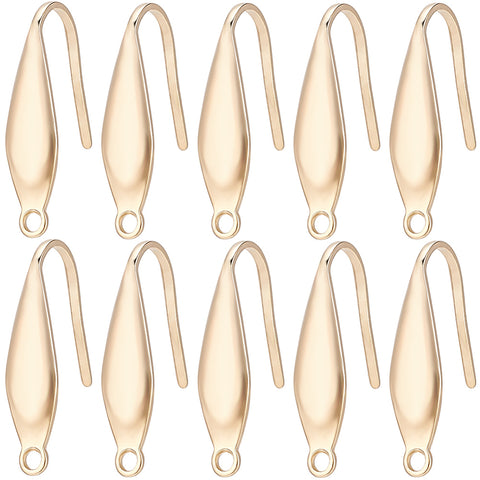 BULK Gold plated 316 stainless steel hooks - 80 pieces