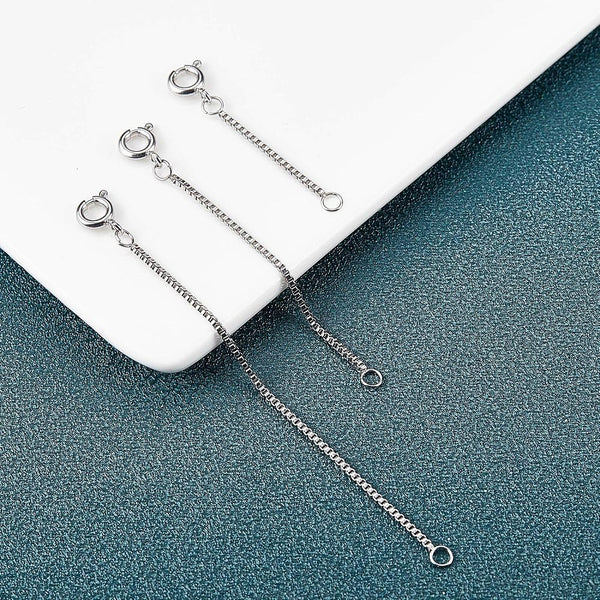 Stainless steel extender chain pack of 15. 3 x lengths