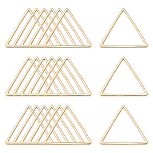 Gold plated triangle charm x 8 pieces