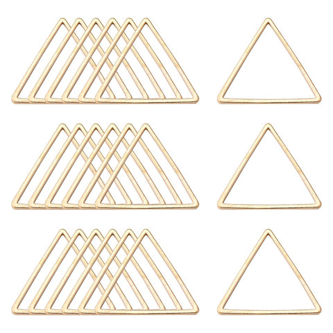 Gold plated triangle charm x 8 pieces