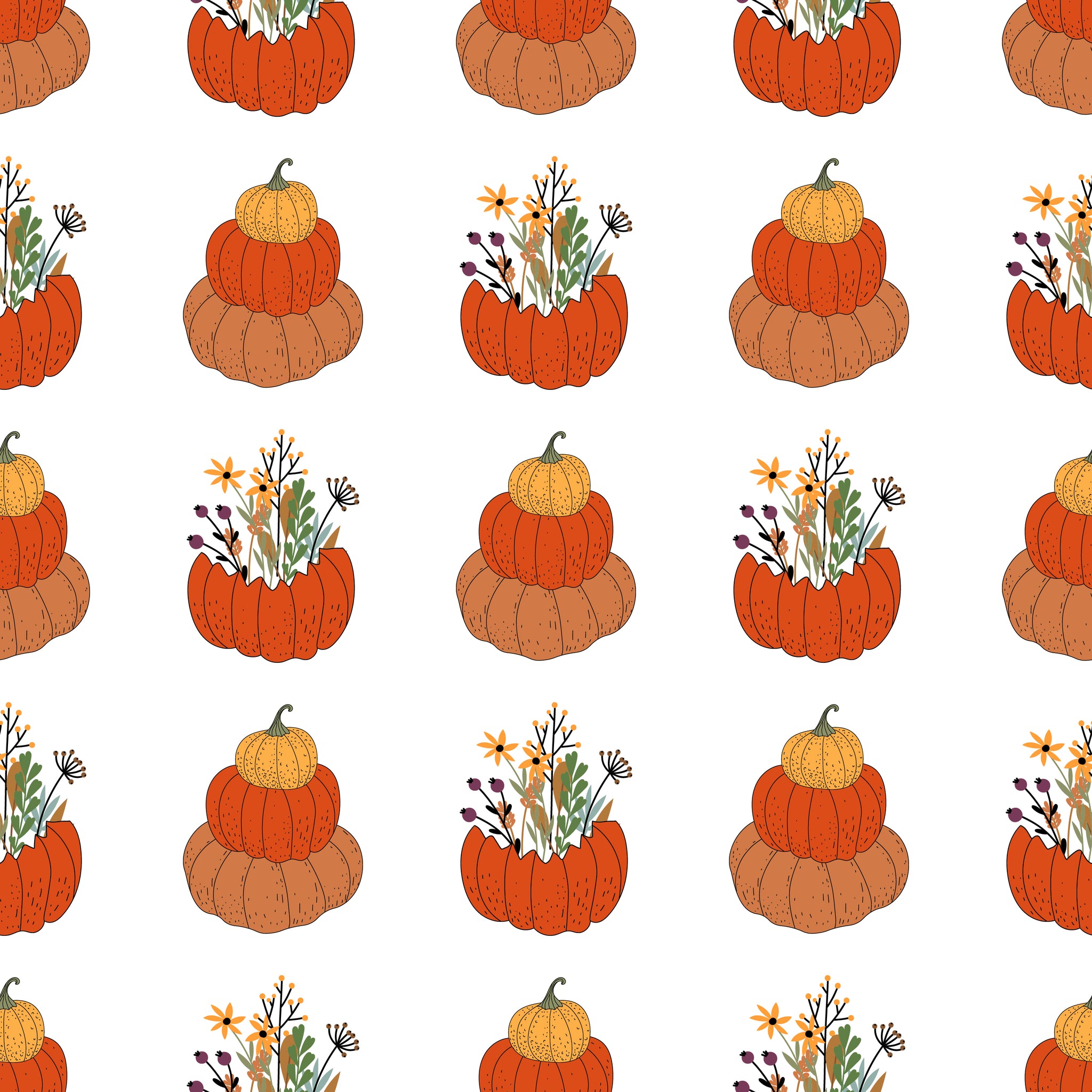 Halloween Flower Pumpkins CBD Magic transfer paper