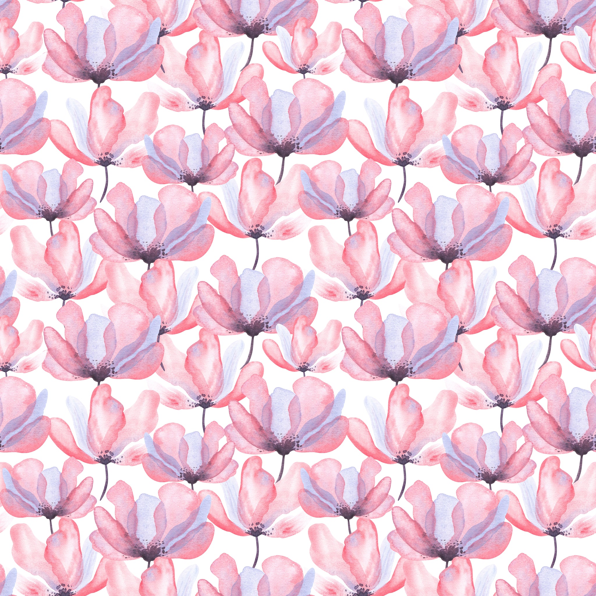 Abstract pink botanical flowers paper Image transfer paper