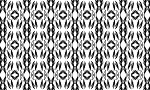 Tribal black and white transfer paper - design 2