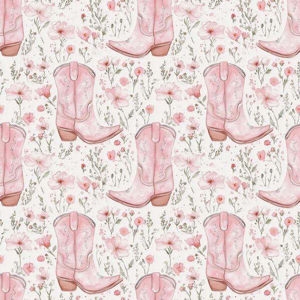 Cowgirl boots pattern Image transfer paper
