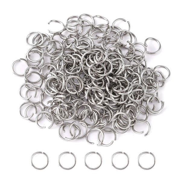 Stainless steel Jump rings - 6mm - 100 pieces