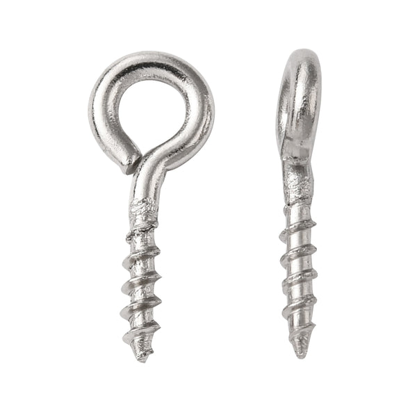 Stainless steel screw in eye pins 20 x pieces