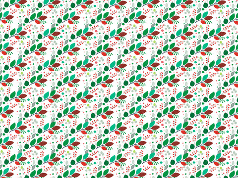 Christmas leaves water transfer paper - #417