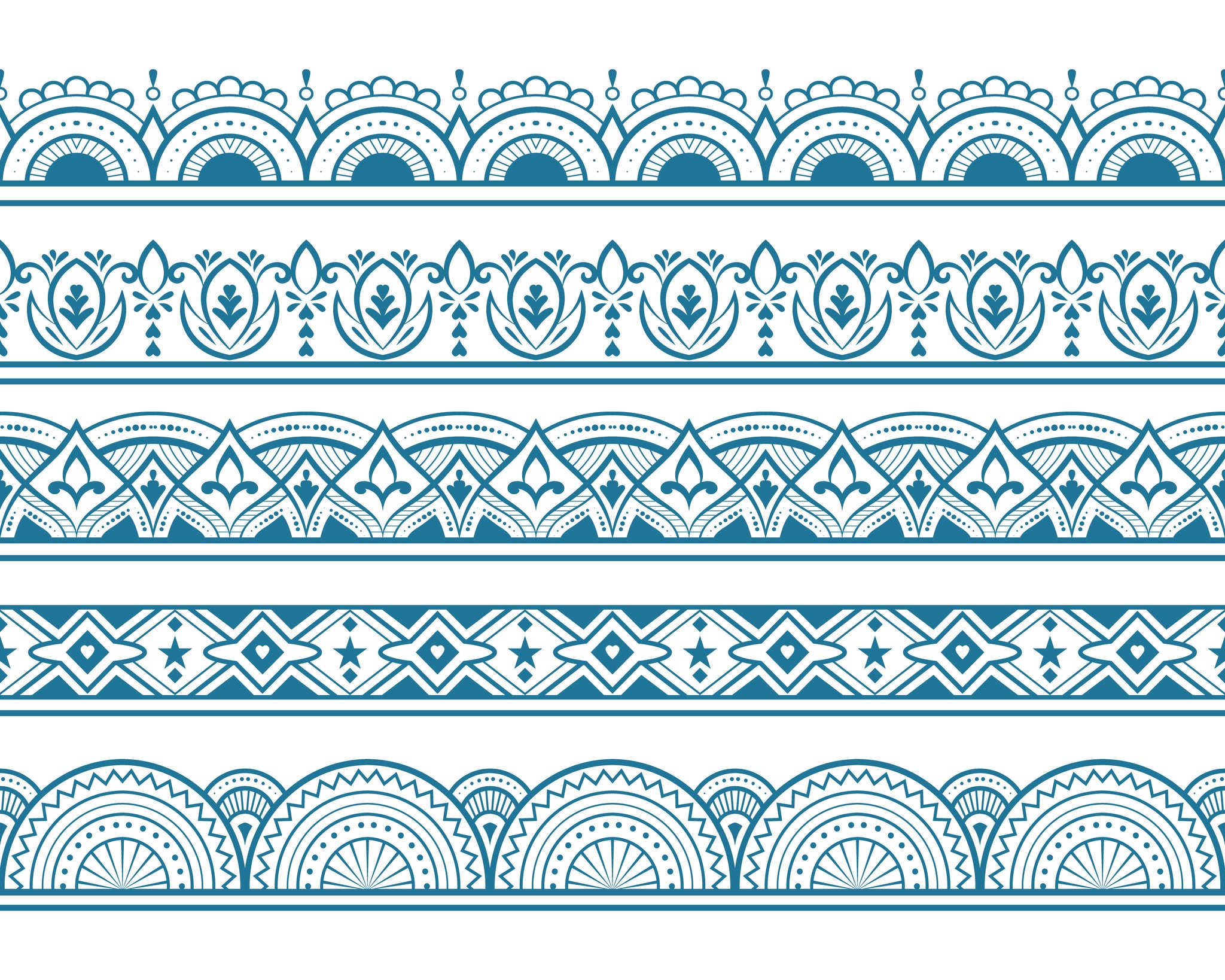 Ornament Border design transfer paper