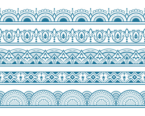 Ornament Border design transfer paper