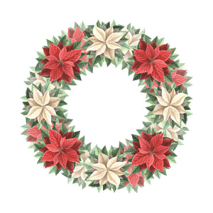 Christmas wreath trinket dish paper style 2