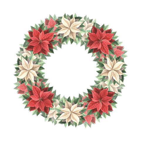 Christmas wreath trinket dish paper style 2