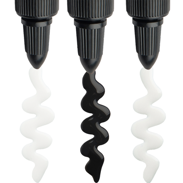 Liquid sculpey pack of 3 - white, black and translucent