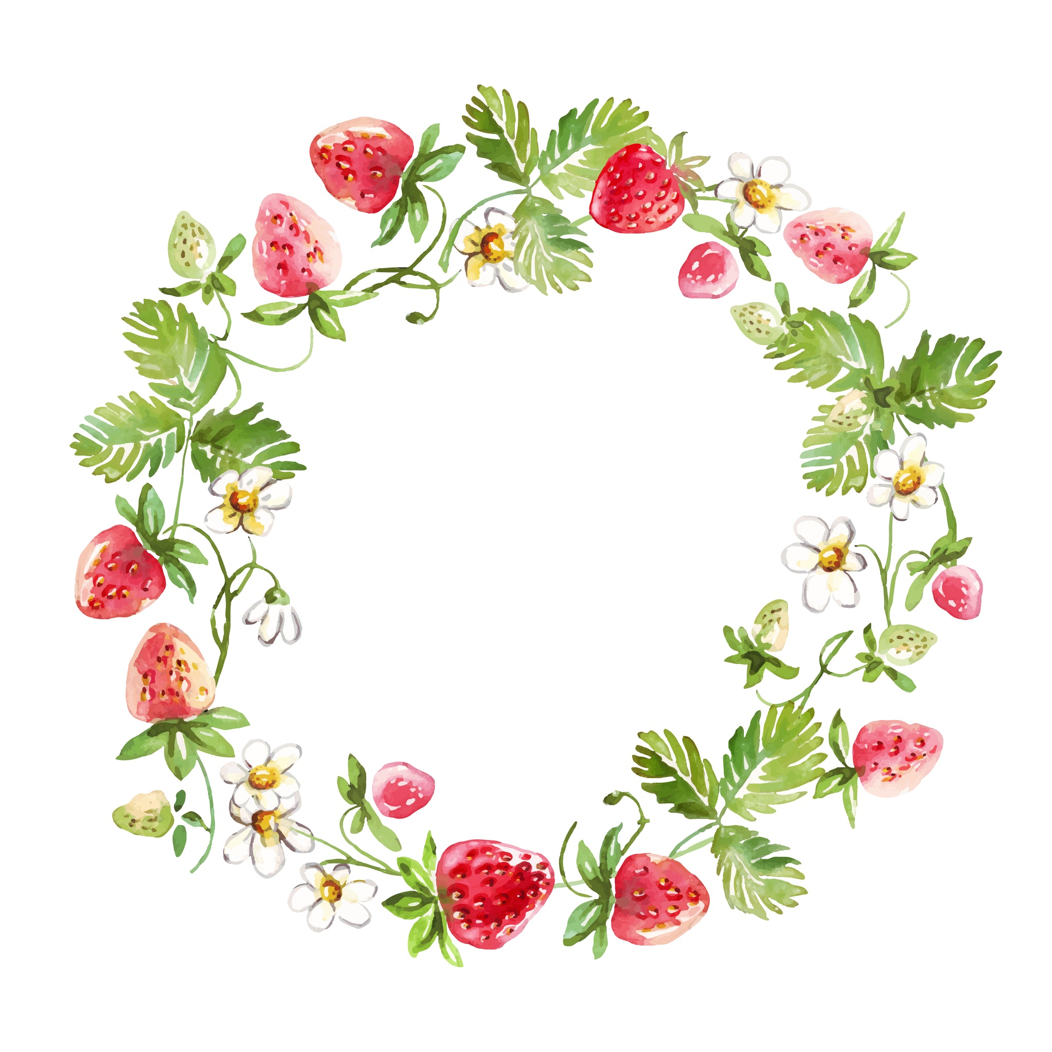 CBD Magic transfer paper - Strawberry wreath design 2