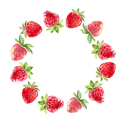 CBD Magic transfer paper - Strawberry wreath design 1