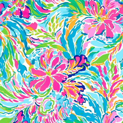 CBD Magic transfer paper - Bright abstract florals - STYLE