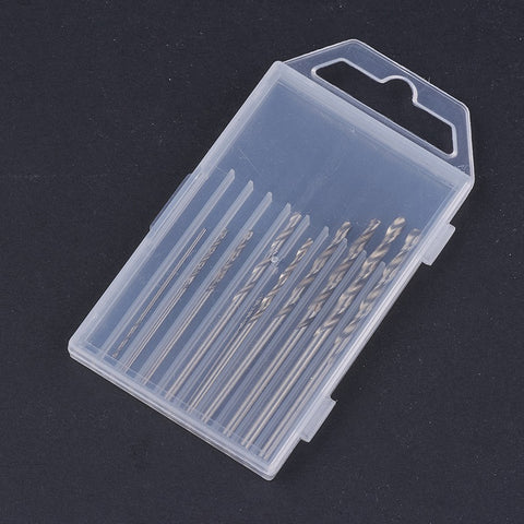 Drill Bits - Box of 10 pieces. With case.