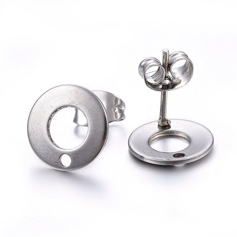 Stainless steel round stud top x 20 pieces