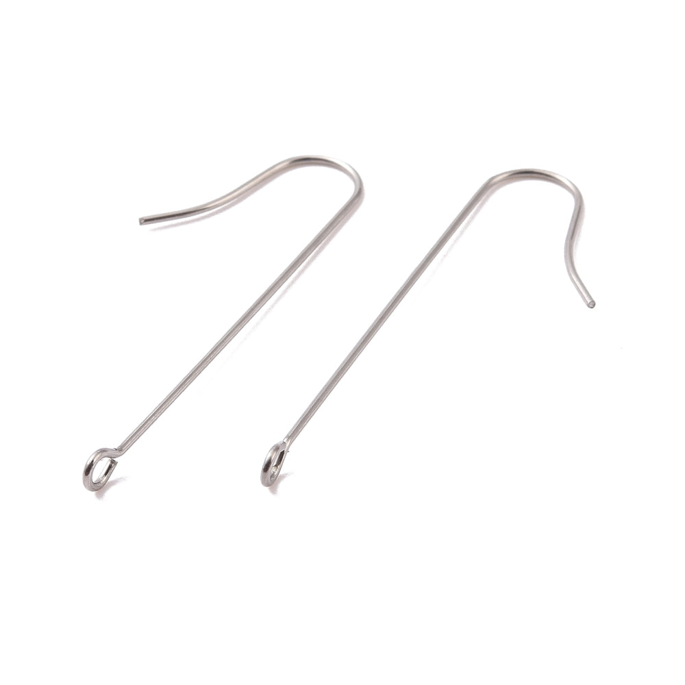 NEW 3.9cm long hook plated 316 surgical stainless steel hooks from 10-50 pieces