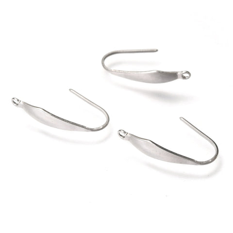 Surgical Stainless steel earring hooks x 10 pieces (5pairs)
