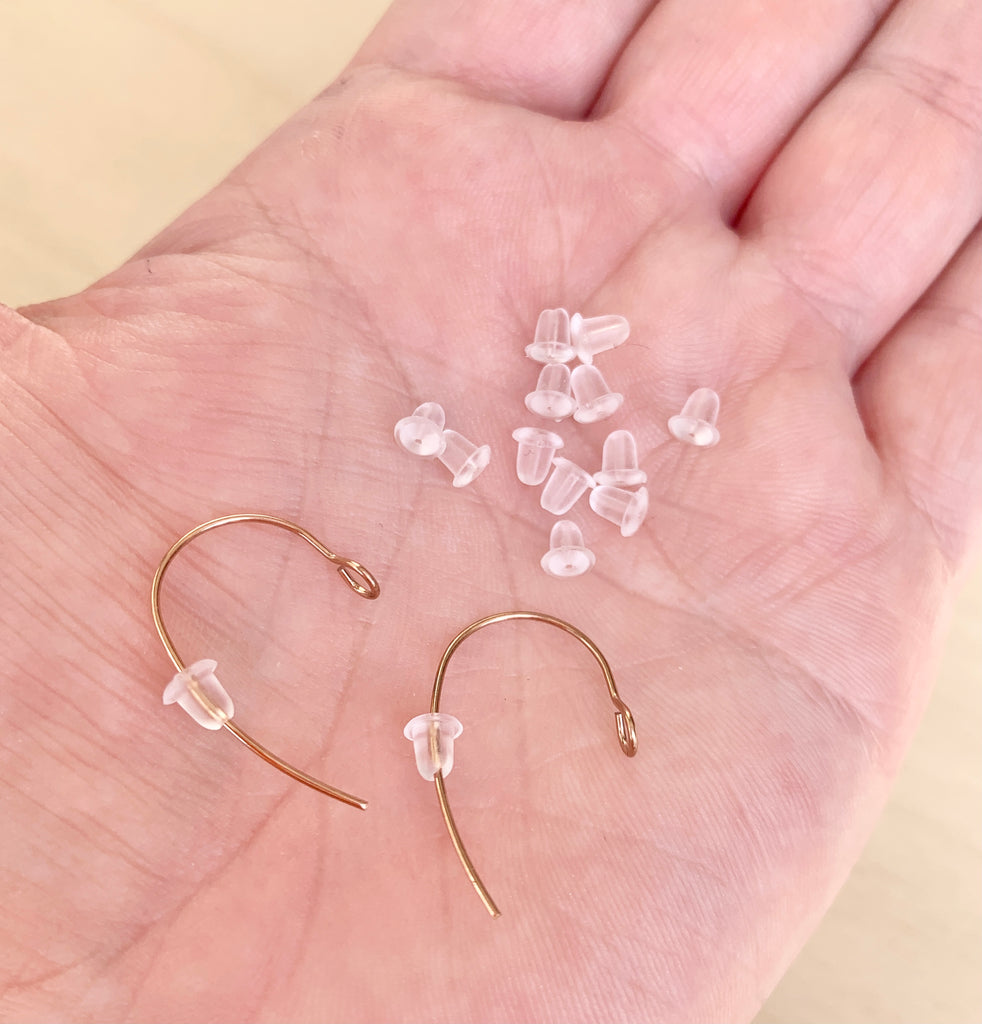100/500pcs Silicone Rubber Earring Back Stoppers For Stud Earrings Ear  Stopper Diy Jewelry Making Earring Findings Accessories Hk