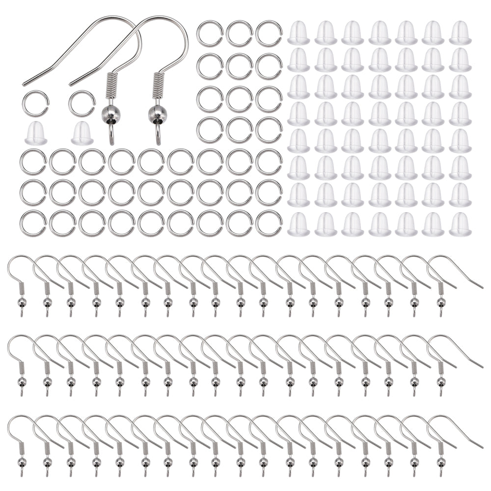 BULK 304 stainless steel hook earring kit 900 total pieces