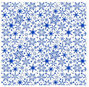 Christmas blue snowflakes - Transfer papers