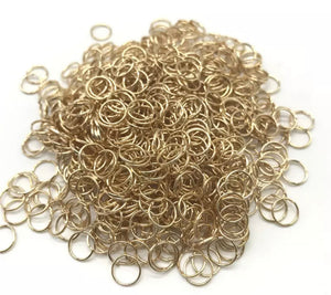 Jump rings - 10mm -CHAMPAGNE GOLD TONE  - 100 pieces