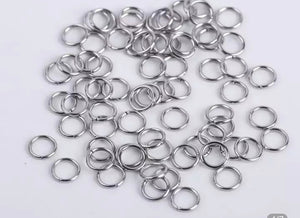 Stainless steel Jump rings - 8mm - 100 pieces