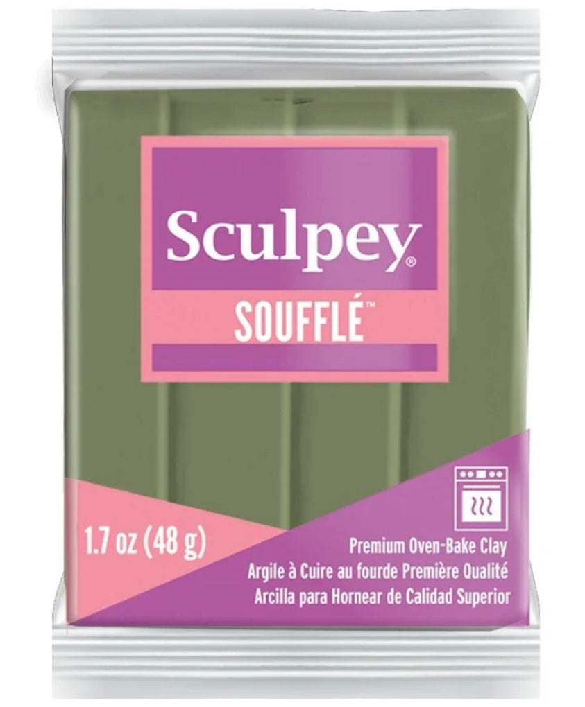 NEW Sculpey Souffle KHAKI - 57g