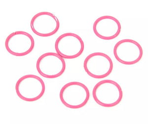 Coloured Jump rings - 10mm -DARK ROSE PINK - 100 PIECES