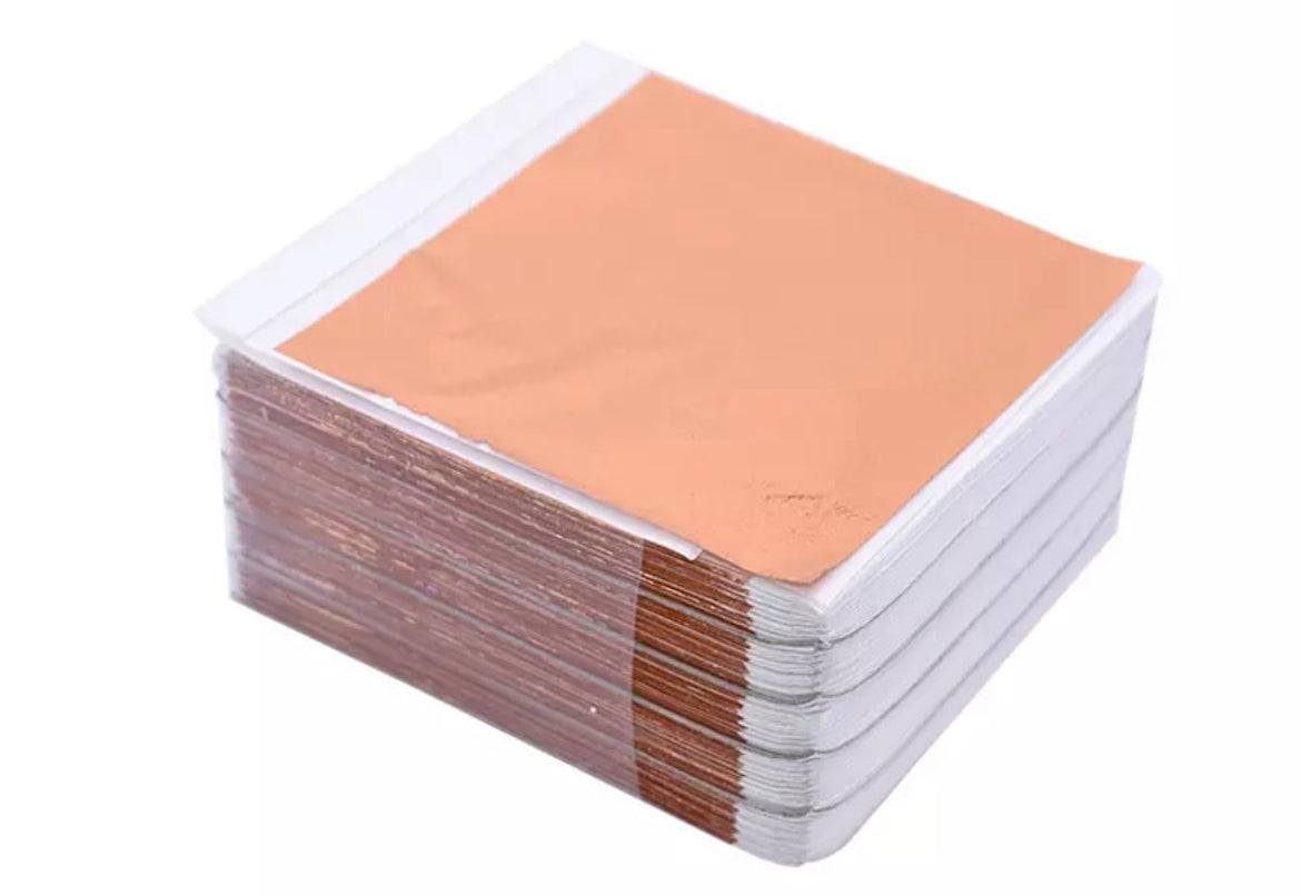 ROSE GOLD Foil sheets pack of 5 Clay By Design Aus